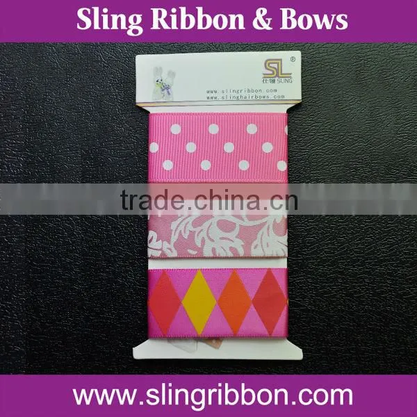 Printed Ribbon On Card For Valentine's Day