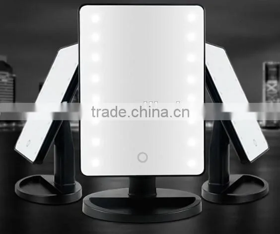 Touch sensor desktop led makeup mirror / makeup mirror with lights / LED Comestic Mirror