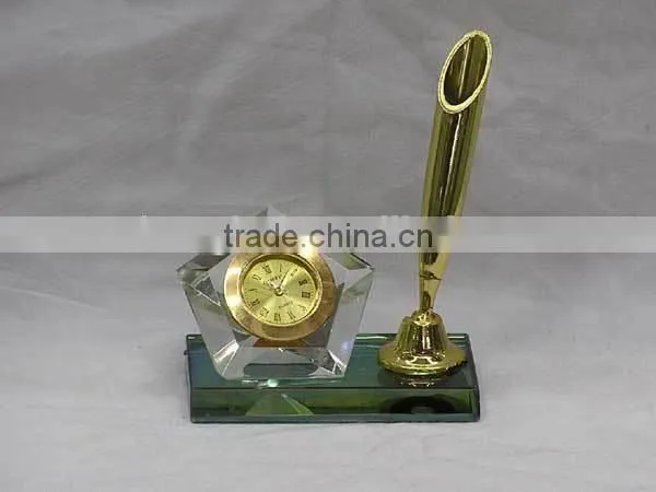 latest hot selling perfect clock crystal office set