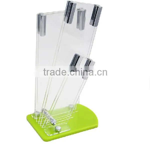 3.4.5.6 inch hot sale 3 pcs acrylic knife holder