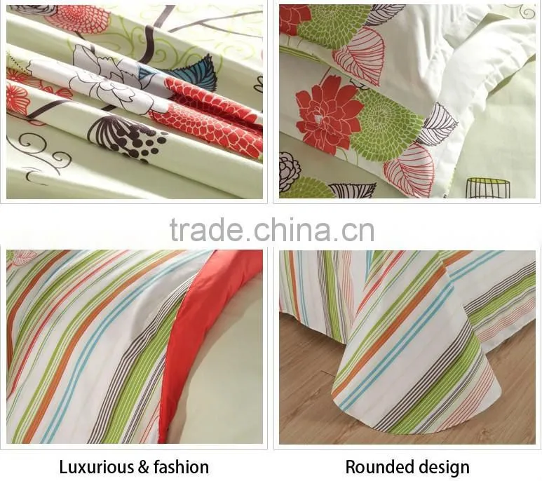 Elegant Thicken Sanded Cashmere Luxury embroidered bed sheet sets,Reactive Printed 4 pcs Bedclothes Duvet Cover