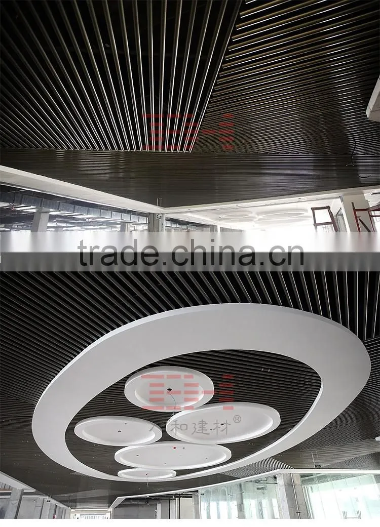 Aluminum suspended ceiling O shape aluminum profile ceiling