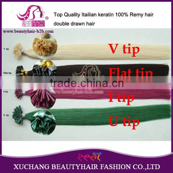 Top Quality Hot Sale for half head 100% human hair clip in wig/hairpiece