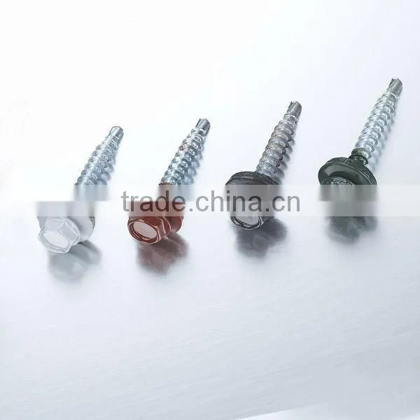 Hex Head Self Drilling Screw With Color Head for roof