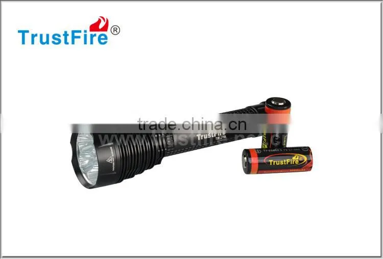 Trustfire J18 led flashlight 7' led torch light 8000 lumens LED tactical light source power style flashlight with holster