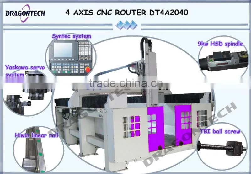 4 axis cnc router DT4A2040