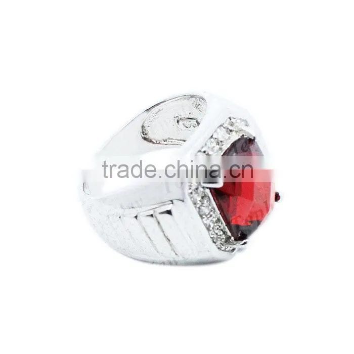 CZ brass ring men ring fashion brass jewelry