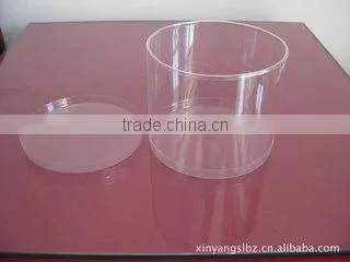 clear plastic PVC round box one colour printed plastic storage bins for LED bulbs