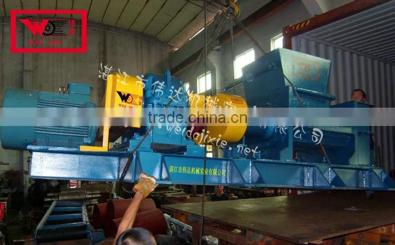 Made in China High Quality Industrial Twin Helix Breaking Crushing Cleaning Machine Low Noise