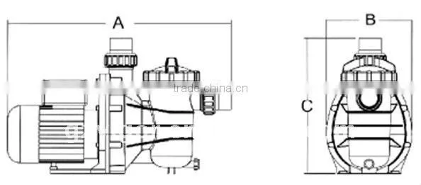 2hp pool water pump for water treatment
