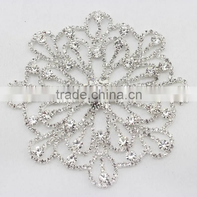 Wholesale bridal rhinestone appliques for wedding decoration