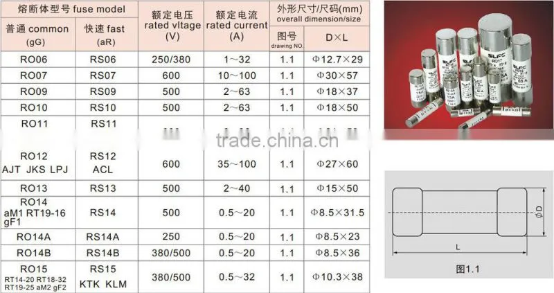 22*58 Fast Type R017 Fuse