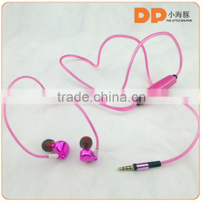 innovative product sport earbuds glowing headphones visible flow LED light headphones with rechargable battery for meizu