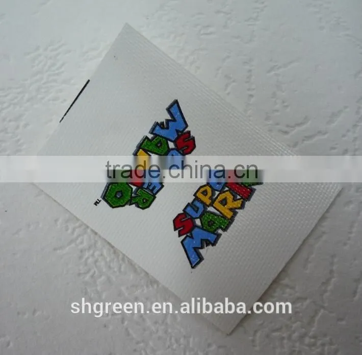 Fashion collection trousers taffeta printed labels