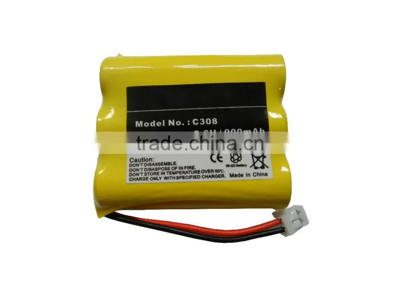 AA NI-CD 3.6V 900mAh Rechargeable battery pack for Cordless Phone