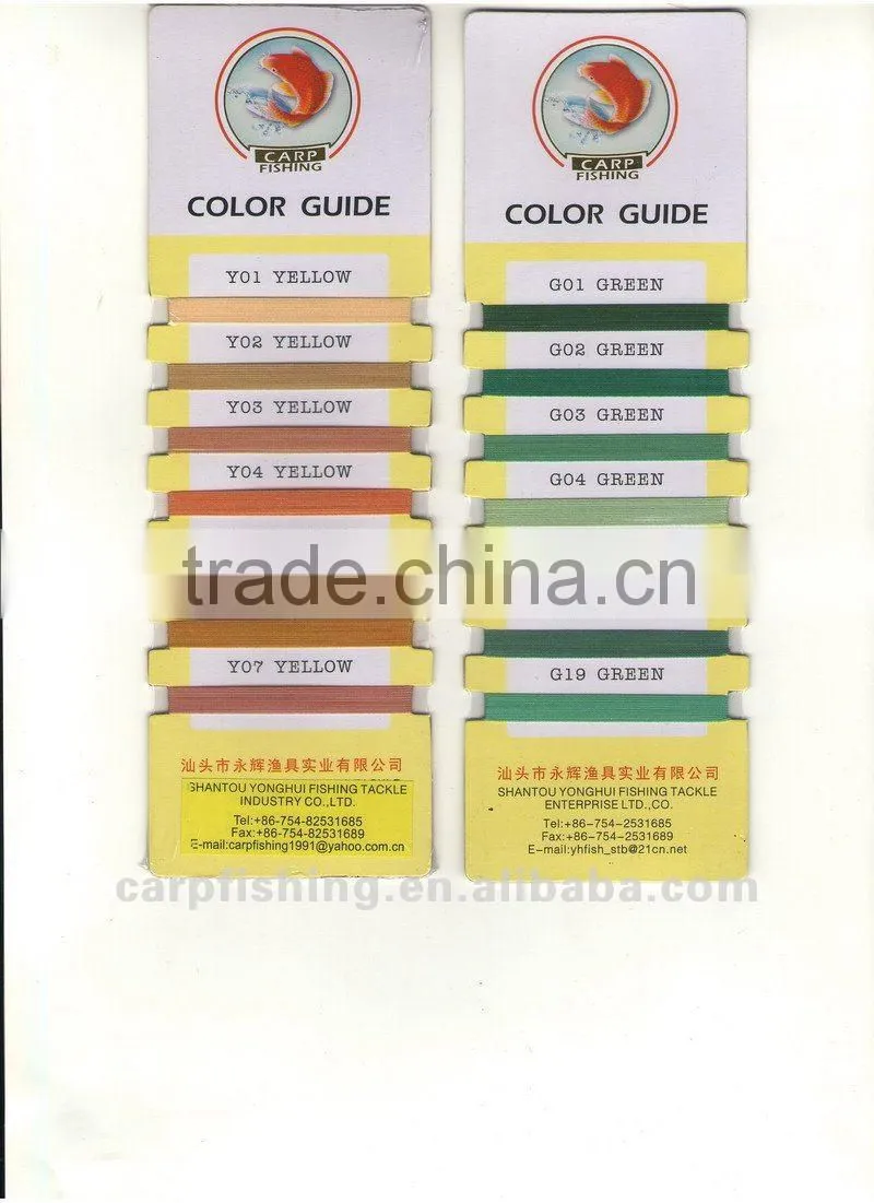 Fishing Net Color Card