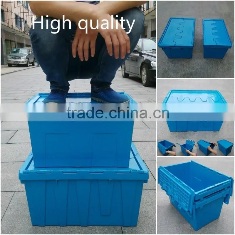 Customized Stackable Plastic Logistic Turnover Box with Lid