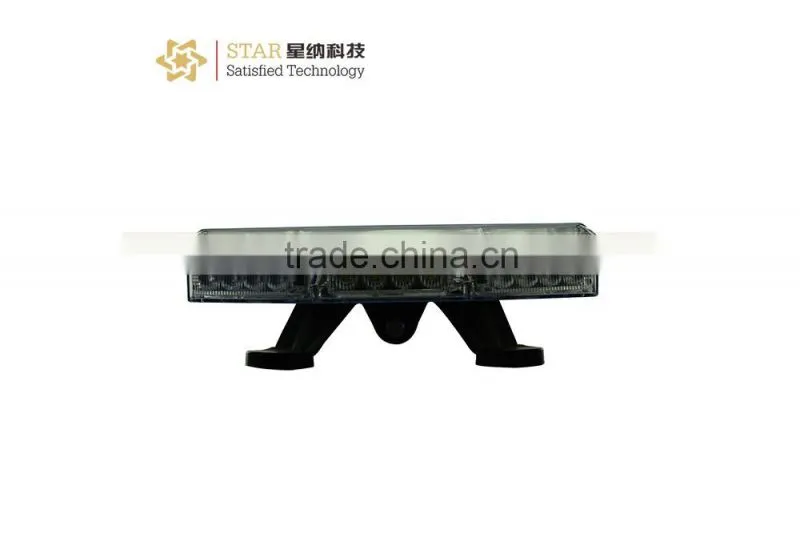 red and blue police ambulance led warning lightbar