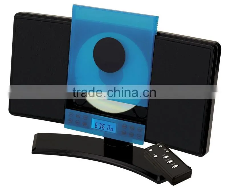 Vertical CD player with stand