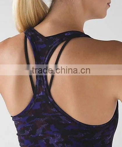 Best quality plain sports gym tank top for women singlet