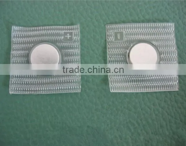 fabric & clothes accessory strong hidden sewing PVC neodymium magnet with zinc plating and and plastic cover