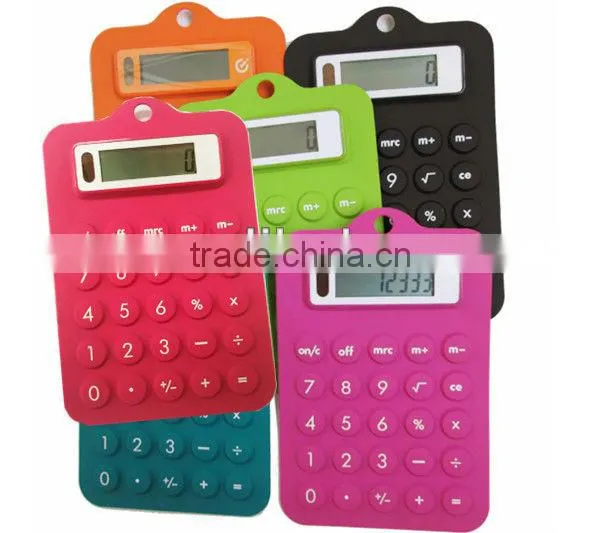 8 digits rubber calculator water proof