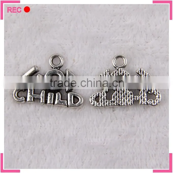 'Imitation gold Child' necklace pendant designs, new design alphabet pendant