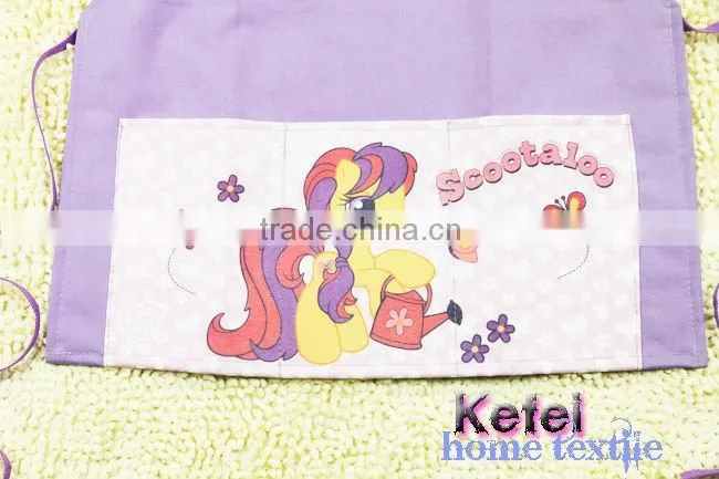 kid's printed canvas cartoon garden tool apron