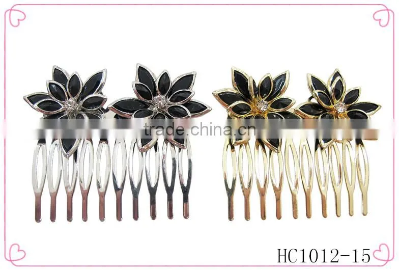 Fashion hair comb,jeweled hair combs,fancy wedding hair combs