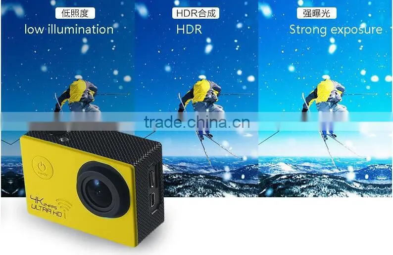 30m Waterproof Underwater Ultra HD 4K Wireless WiFi Camera Helmet Sports Action Camera