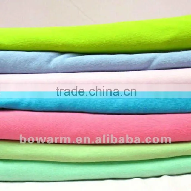 95%Rayon 5%spandex siro spinning dyed single jersay knitting fabric