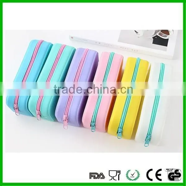 Square silicone pencil bag pencil case pencil box