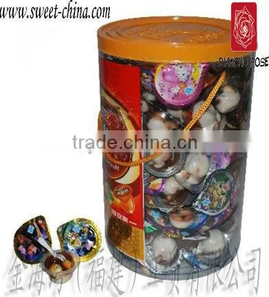 Sweets choco cup in PVC jar
