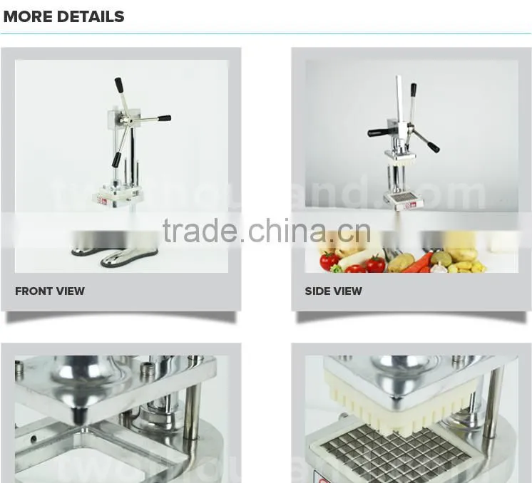 2016 Stainless Steel Manual Operate Food Chopper with 3 Blades