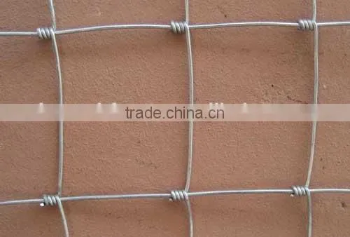 Ranch Woven Field Fence 2.5mm diameter cattle wire fence 1.2m high galvanized surface livestock fencing