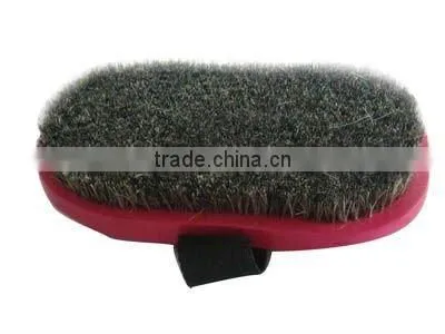 Dandy brush with black horse hair
