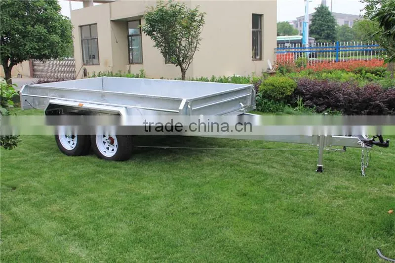 8x5ft Hot Dipped Galvanized Fully Welded Heavy Duty Tandem Trailer