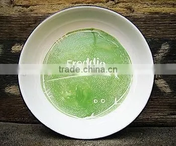 Enamel Rice Plate Dinnerware Dish/Enamel Dish