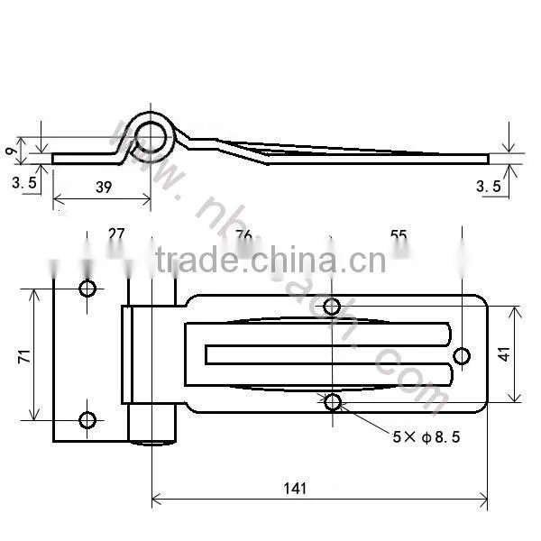 Stainless Steel Trailer Hinge Door Hinge