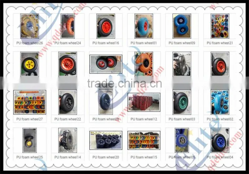 Contemporary promotional Solid PU Foam Wheel, pu foam rubber wheel