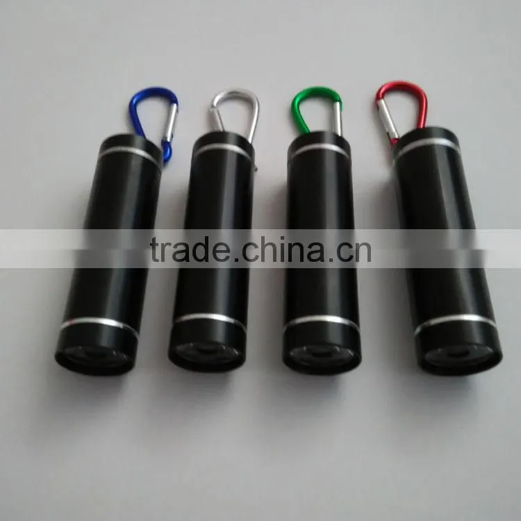 red light AAA battery led flashlight cheap flashlight gift led torch flashlight carabiner flashlight
