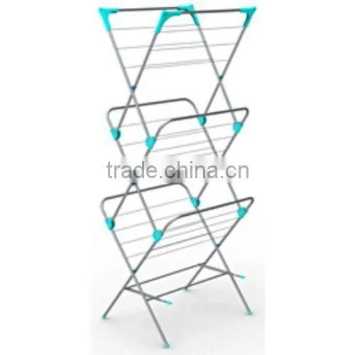 Mobile metal drying rack