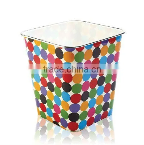 square trash bin