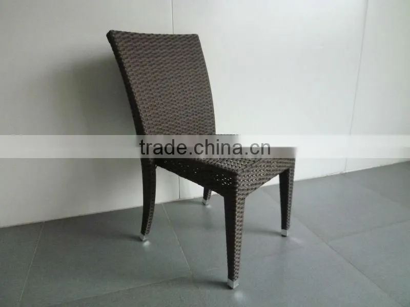 A - patio lounge seat cafe shop wicker side chair CF688C