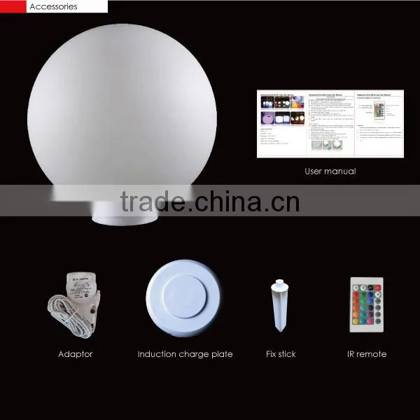 color changing waterproof led garden ball light outdoor