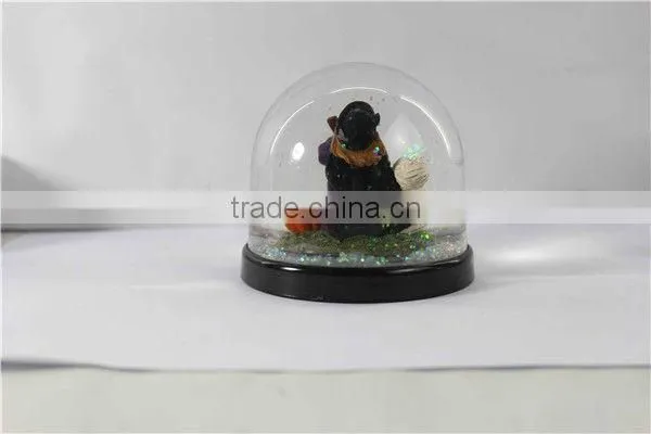 Plastic custom halloween snow globe
