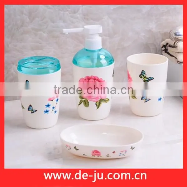 PP Flowers Butterfly Smooth Bathroom Accessories 2016