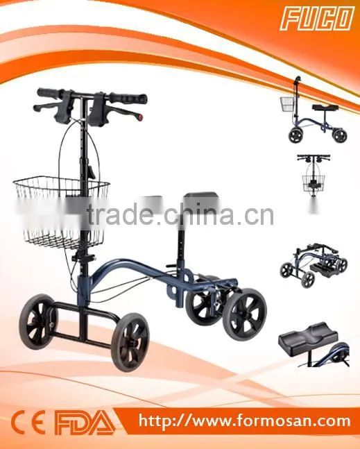 FOLDABLE KNEE WALKER /STEEL KNEE SCOOTER "MIT" Hot in US