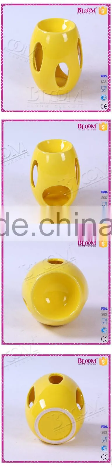 indoor decoration for glazed ceramic incense burner