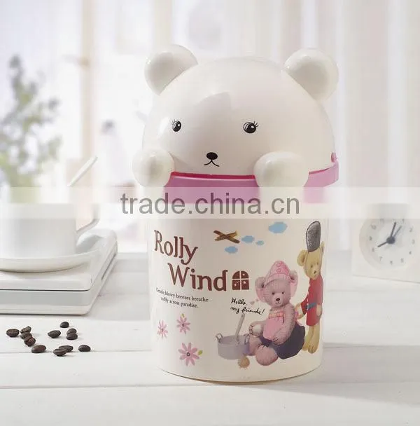 0260 Plastic Kitty Kitchen trash can with lid